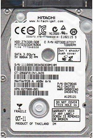 Hitachi Travelstar Z7K320 HTS723232A7A364 (0A78743)