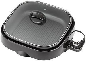 aroma housewares asp218b 3in1 grillet indoor grill 4quart black