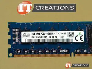 SK HYNIX 8GB PC3L-12800R DDR3-1600 REG ECC 2RX8 1.35V LV MEMORY HMT41GR7BFR8A-PB