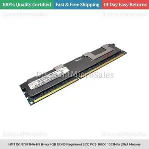 HMT151R7BFR4A-H9 Hynix 4GB DDR3 Registered ECC PC3-10600 1333Mhz 2Rx4 Memory