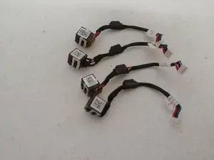 LOT OF 4 Dell Latitude E6430 DC-IN Power Jack Harness with Cable DXR7Y 0DXR7Y