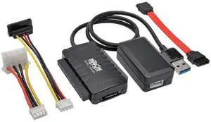 Usb 3.0 Superspeed To Sata/Ide Adapter With Built-In Usb Cable 2.5In/3.5In/5.25In Hard Drives (U338-06N)