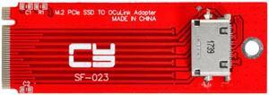 Xiwai PCI-E 3.0 M.2 M-key to Oculink SFF-8612 SFF-8611 Host Adapter for PCIe Nvme SSD 2260