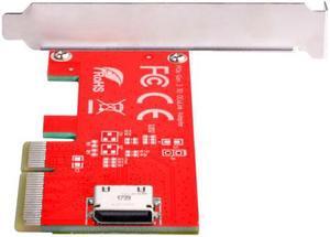 Xiwai PCI-E 3.0 Express 4.0 x4 to Oculink Internal SFF-8612 SFF-8611 Host Adapter for PCIe SSD with Bracket