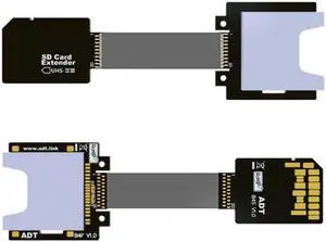 Xiwai SD Male Extender to SD Card Female Extension Cable Adapter Flexible SD/SDHC/SDXC UHS-III UHS-3