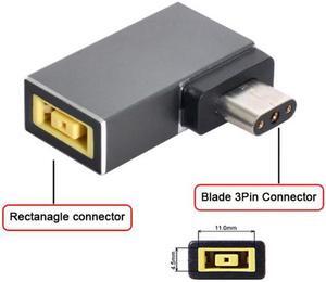 KAIBOXIXI Rectangle Jack 11.0*4.5mm Input to 3Pin Power Plug Adapter Compatible for Laptop Blade Pro 17 and Blade 15 Model Support 230W/160W Charge Adapter