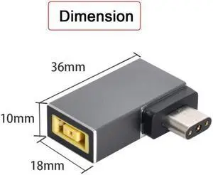 CYSM Rectangle Jack 11.0*4.5mm Input to 3Pin Power Plug Adapter Compatible for Laptop Blade Pro 17 and Blade 15 Model Support 230W/160W Charge Adapter