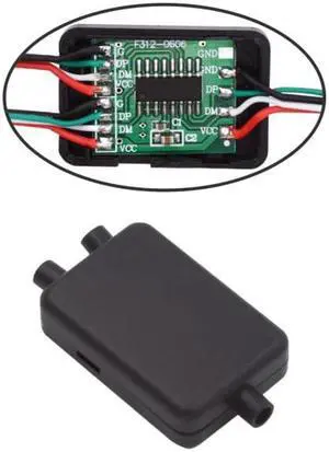 Xiwai PCBA for USB2.0 Ports HUB USB 1 to 2 Splitter with SR Cover for DIY OEM Parts & 3.0mm Cable