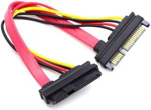 Xiwai SFF-8482 SAS 29Pin to 22Pin SATA Hard Disk Drive Raid Extension Cable with Data Power Port