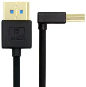 Xiwai Ultrafine Up Angled DisplayPort 1.4 DP to DP Cable 8K 60hz Cable Ultra-HD UHD 4K 144hz 90 Degree for Desktop Laptop Monitor 100cm