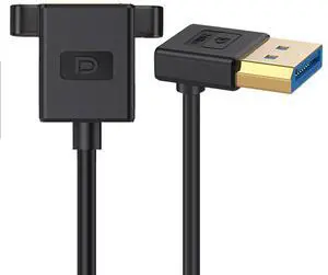 Xiwai Ultrafine Up Angled DisplayPort 1.4 DP Male to Female Extension Cable 8K 60hz 4K 144hz for Desktop Laptop Monitor Graphics Card 30cm