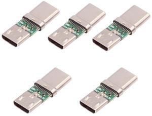 Xiwai 5pcs/lot Micro USB 2.0 5Pin Female Connector to USB Type-C Male Power Data PCBA Adapter for Tablet Phone Laptop