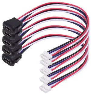 Xiwai 5pcs/set DIY OEM Type C Female Socket to 4Pin Header Cable Pitch=2.0mm Latch Mount Type DC 5V Power Xiwai 5pcs/set DIY OEM Type C Female Socket to 4Pin Header Cable Pitch=2.0mm Latch Mount Type DC 5V Power