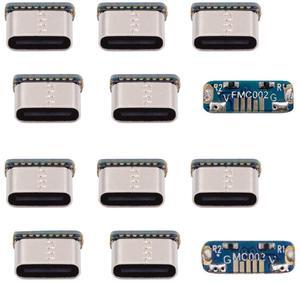 Xiwai 10pcs/lot DIY Solder Type-C Female Socket Connector Replace for Micro-USB 5Pin Female SMT Type DC 5V Power