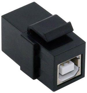 Xiwai USB2.0 A Female to Type-B Female Extension Keystone Jack Coupler Adapter for Wall Plate Panel USB Cable
