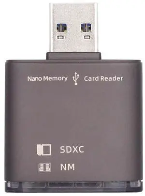 Xiwai USB 3.0 to NM Nano Memory Card  & SD Card Reader Writerfor Mate Seial Phone & Camera & Laptop