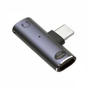 Xiwai USB-C Type-C to 3.5mm Audio DAC AUX Music 16bit 48kHz & 100W PD Power Adapter for Laptop Tablet Phone