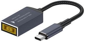 Xiwai Rectangle Jack Thinkpad X1 Input to USB-C Type-C Power 100W Charge Cable for Laptop Phone PD9V 5V 20V