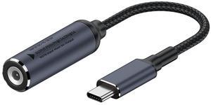 Xiwai DC Jack 4.0X1.3mm Input to USB-C Type-C Power 100W Charge Cable for Laptop Phone PD9V 5V 20V
