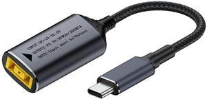 Xiwai Rectangle Jack Thinkpad X1 Input to USB-C Type-C Power 140W Charge Cable for Laptop Phone PD9V 5V 20V 7A