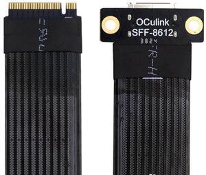 Xiwai 2280 NGFF PCI-E4.0 M.2 M-key to Oculink SFF-8612 SFF-8611 Host Cable 15cm for NVME U.2 SSD eGPU