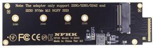 Xiwai NVMe NGFF M-key 4X to PCI-E Ruler 1U GEN-Z EDSFF Short SSD E1.S Host Carrier Adapter
