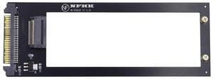 Xiwai U.2 SFF-8639 Host to PCI-E Ruler 1U GEN-Z EDSFF 9.5mm 15mm 25mm Short SSD E1.S with Heat Sink PM9A3 PM9D3 P5801X Carrier Adapter