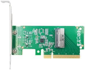 Xiwai PCIE5.0 PCI-Express 8x to MCIO 8i Mini Cool Edge IO SFF-TA-1016 VROC Adapter for Mainboard SSD Graphics Card