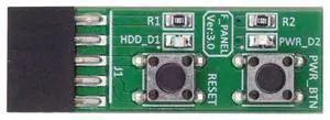 Xiwai Reset Power Jumper for Computer Mainboard 10Pin Switching Board Adapter With Button For Maintenance Task