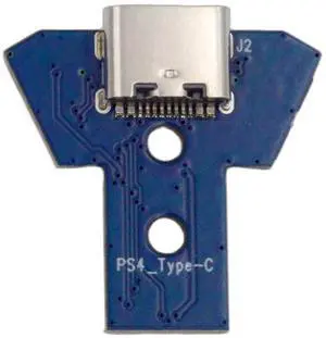 Xiwai DIY Solder Type-C Female Socket Replace Micro-USB 5Pin for PS4 DualShock JDS-040 JDS-055 Repair Part Board Connector Module