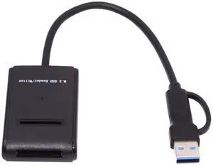 Xiwai USB 3.0 USB-C Type-C Type-A to NVME M-key M.2 NGFF SATA SSD Docking Horizontal External Cable Enclosure RTL9210B Chipset