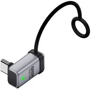 Xiwai 90 Degree USB5.0 80Gbps Male to Female Up Down Angled Extension Adapter with Lanyard Keychain 240W 16K 8K 5K Compatible with USB4.0 Thunderbolt3/4/5