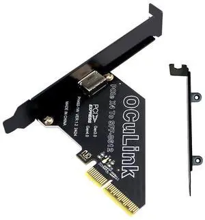 Xiwai PCI-Express 4.0 PCIE 4x to Oculink SFF-8612 SFF-8611 Host Card for U.2 SSD eGPU External Graphics Card Dock