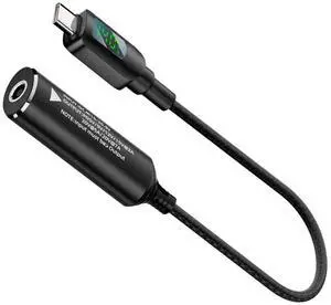 Xiwai DC Jack 4.5x3.0mm Input to USB-C Type-C Power 140W Smart LED Display Charge Cable for Laptop Phone PD9V/5V/20V/7A