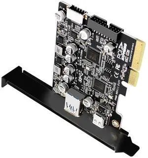 Xiwai 10Gbps Type-E USB 3.1 Front Socket & USB3.0 19Pin/20Pin & Type-A USB-C to PCI-E Express Card Adapter ASM3142 VL822