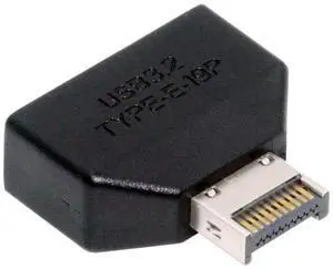 Xiwai Overmold Type-E IDC Socket USB 3.1 Front Panel Header to USB 3.0 20Pin Header Extension Adapter with CH334P