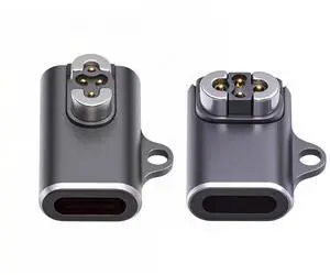 Xiwai 2pcs/lot Magnetic Charging Adapter USB Type-C to 4-Pin Horizontal Vertical Rhomboid Contacts Compatible with Bone Conduction Headphone S70