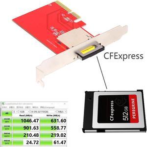Xiwai PCI-E 4x Mainboard to CF Express Extension Card Adapter for CFE Type-B Support R5 Z6 Z7 Memory Card
