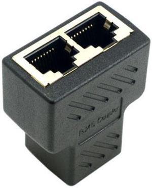 CYSM STP UTP Cat6 RJ45 8P8C Plug To Dual RJ45 Splitter Network Ethernet Patch Cord Adapter