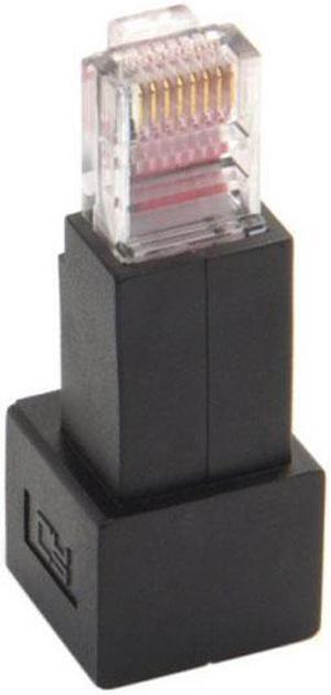 Xiwai Cable Down Angled 90 Degree 8P8C FTP STP UTP Cat 5e Male to Female Lan Ethernet Network Extension Adapter