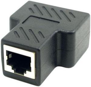 Jimier Cable STP UTP Cat6 RJ45 8P8C Plug To Dual RJ45 Splitter Network Ethernet Patch Cord Adapter
