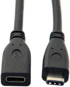 CYSM USB-C USB 3.1 Type C Male to Female Extension Data Cable for Macbook Tablet Mobile Phone 60cm