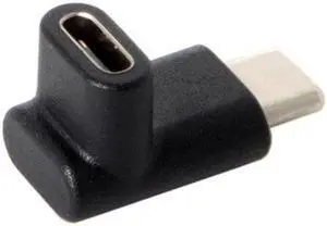 Jimier Cable 90 Degree Up or Down Angled Reversible USB 3.1 Type-C Male to Female Extension Adapter for Laptop & Phone