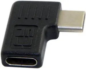 Jimier Cable 90 Degree Right & Left Angled USB 3.1 Type-C Male to Female Extension Adapter for Laptop & Tablet & Mobile Phone