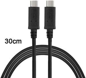 Chenyang UC-198-BK-0.3M 30cm USB-C USB 3.1 Type C Male Connector to Male Data Cable for TabletPhoneMacbookHard Disk Drive