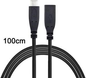 Chenyang UC-218-BK-1.0M USB-C USB 3.1 Type C Male to Female Extension Data Cable for LaptopMacbook Tablet Mobile Phone 1m