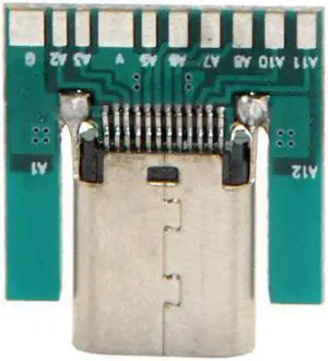 KAIBOXIXI DIY 24pin USB 3.1 Type C Female Socket Connector SMT type with PC Board
