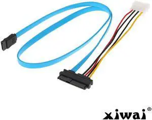 Xiwai Hard Disk SFF-8482 SAS Cable 29P to 1* SATA 7PIN hdd Cable 0.7m