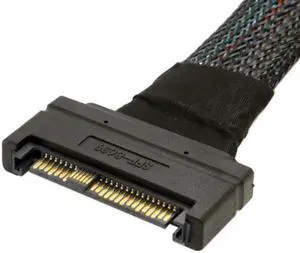 Jimier Cable U.2 U2 SFF-8639 NVME PCIe SSD Cable Male to Female Extension 50cm 68pin