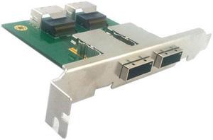 CYSM Dual Ports Mini SAS SFF-8088 To SAS 36Pin SFF-8087 PCBA Female Adapter With PCI Bracket